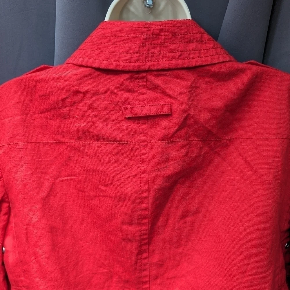 Talbot Utility Style Linen Blend Jacket Sz 6